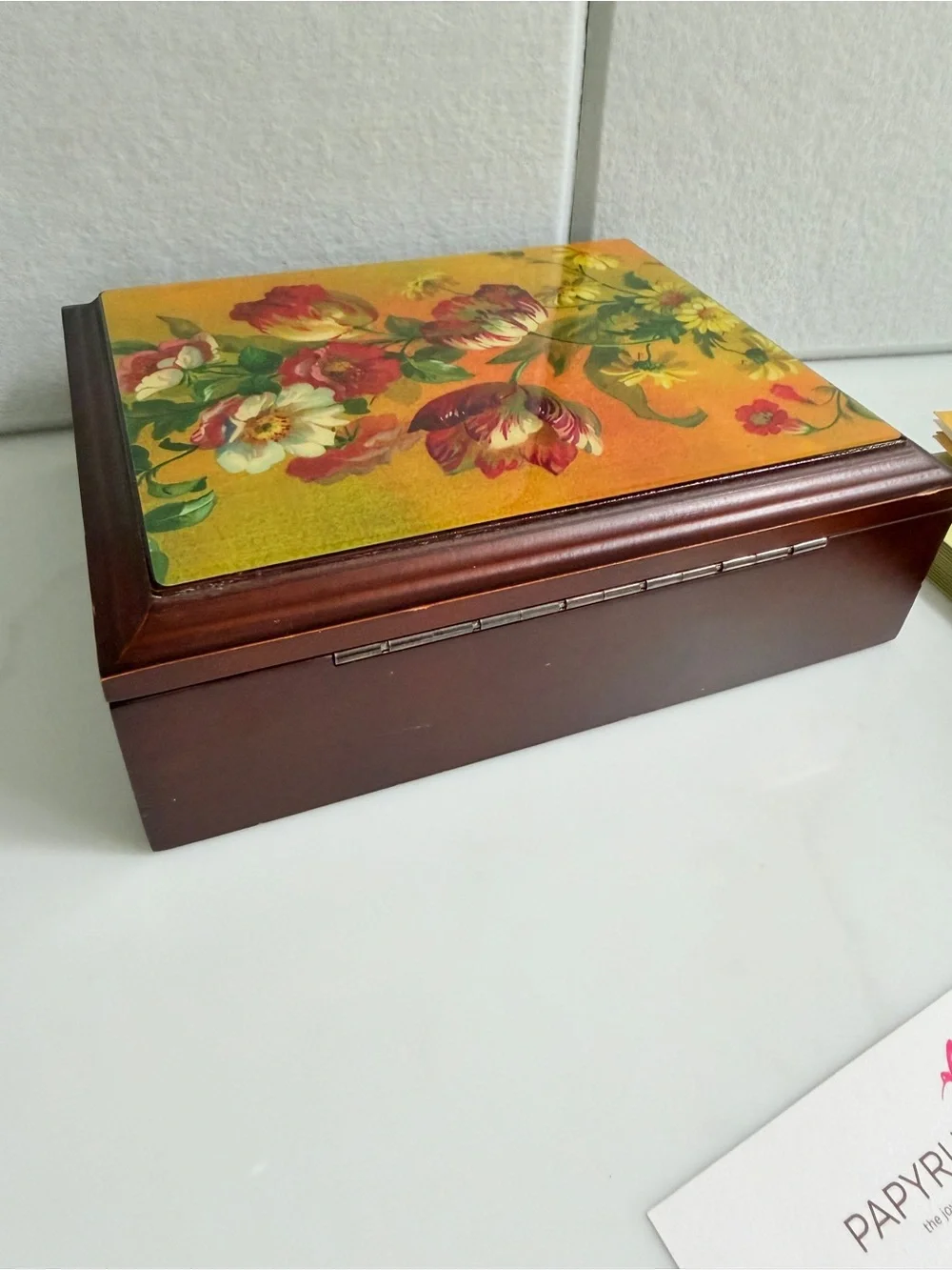 Papyrus Floral Keepsake Box with Cards